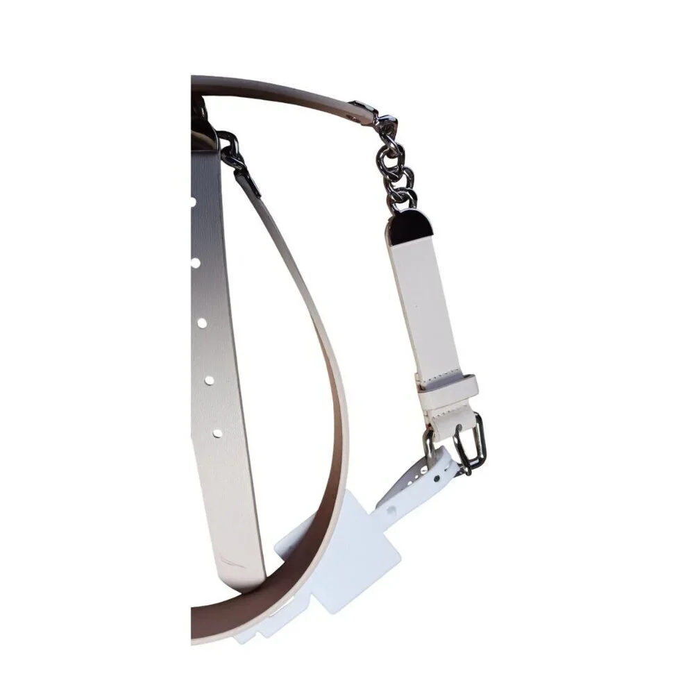 Nautica Women's Accessories Chain Accent Belt Camel Size Large New